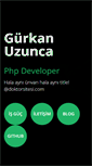 Mobile Screenshot of gurkanuzunca.com